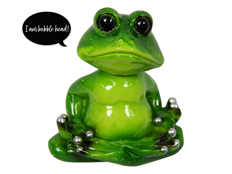 Marble Frog Bobble Head